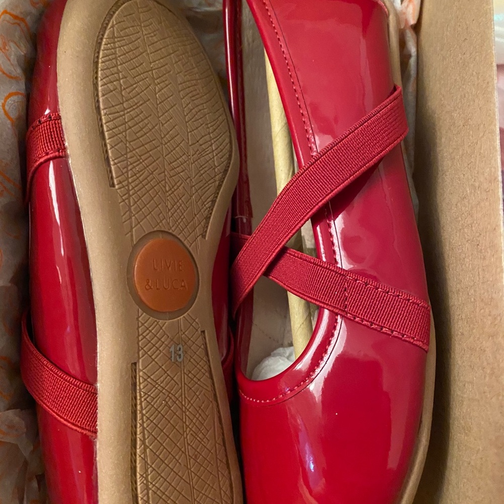 Livie and Luca Red Ballet Flats